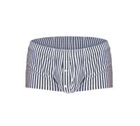 Generisch Sous-vêtements pour homme - Boxer rayé avec boutonnière - Respirant - Séchage rapide - Confortable - Taille basse - Coupe idéale pour le sport et la vie quotidienne, gris, L