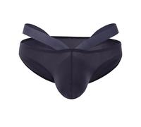 Generisch Sous-vêtements pour homme - Pantoufles sexy - Taille profonde - Sans couture - Respirant - Pour fans de sport - Gym, B #gris foncé, M