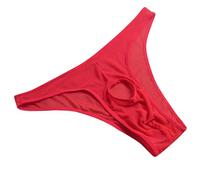 Generisch Sous-vêtements sans coutures pour femme comme bikini découpé, tissu grenadine léger pour séduire, rouge, taille unique