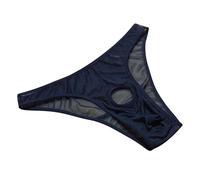 Generisch Sous-vêtements sans coutures pour femme comme bikini découpé, tissu grenadine léger pour séduire, Noir , taille unique