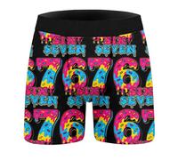 Generisch Sous-vêtements tendance pour homme avec imprimé en matériau doux et respirant pour un confort quotidien et des activités de loisirs, Noir , M