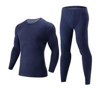 Generisch Sous-vêtements thermiques pour homme - Coupe ajustée - Sous-vêtements chauds pour l'hiver et les sports de plein air - Maillot de corps thermique et caleçon thermique - Avec intérieur en