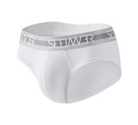 Generisch Sous-vêtements triangulaires respirants pour homme avec absorption de la transpiration 2025 - Léger à porter pour un confort quotidien - Liberté de mouvement, Blanc., M