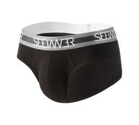 Generisch Sous-vêtements triangulaires respirants pour homme avec absorption de la transpiration 2025 - Léger à porter pour un confort quotidien - Liberté de mouvement, Noir , XL