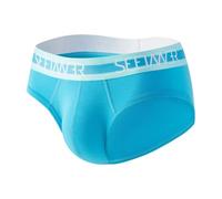 Generisch Sous-vêtements triangulaires respirants pour homme avec absorption de la transpiration 2025 - Léger à porter pour un confort quotidien - Liberté de mouvement, bleu, XL