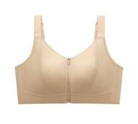 Generisch Soutien-gorge confortable pour femme avec fermeture éclair sur le devant pour la vie quotidienne, les activités de loisirs relaxantes à la maison, soutien sans couture, tissu doux et