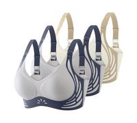 Generisch Soutien-gorge confortable sans couture pour femme, soutien-gorge push-up sans armatures pour le quotidien, ensemble de 3 pièces, design classique, bralette non rembourrée pour les loisirs