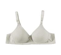 Generisch Soutien-gorge d'allaitement pour femme avec bonnets fins dans un style jacquard confortable aspect brillant pour les mamans allaitantes, vert, 40