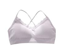 Generisch Soutien-gorge de sport pour femme - Soutien-gorge de beauté avec bande dorsale - Design enveloppant pour plus de confort lors de l'entraînement - Soutien-gorge push-up - Soutien-gorge sans