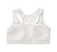 Generisch Soutien-gorge d'entraînement pour filles pour adolescentes, sous-vêtements confortables et doux avec maintien pour le quotidien à l'école, Blanc., 13-18 ans