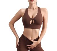 Generisch Soutien-gorge d'entraînement sans couture, design double couche, soutien-gorge de sport évacuant l'humidité, adapté pour la gym, la course et le yoga, haut d'entraînement confortable et fin