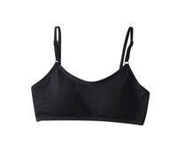 Generisch Soutien-gorge pour étudiant avec bonnets fixes et coussinets de poitrine pour courir, Noir , 7-18years