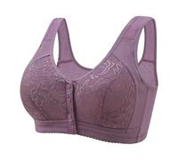 Generisch Soutien-gorge pour femmes âgées 2024 Soutien-gorge confortable et pratique avec fermeture avant, maintien complet, pas de armatures Soutien-gorge Jambes Vêtements rembourrés Mignon Vêtements