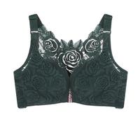 Generisch Soutien-gorge super push pour femme avec bordure en dentelle et boucle sur le devant, sans mouvement de l'anneau en acier, froncé sans couture, ajustement, yoga, sommeil, grand soutien-gorge