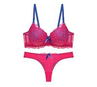 Generisch Soutien-gorge tendance pour femme - Respirant - Absorbe la transpiration - Ajustement de la lumière - Sous-vêtements de fitness, rouge, 95B