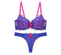 Generisch Soutien-gorge tendance pour femme - Respirant - Absorbe la transpiration - Ajustement de la lumière - Sous-vêtements, bleu, 105B