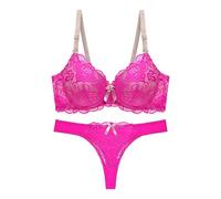 Generisch Soutien-gorge tendance pour femme - Respirant - Absorbe la transpiration - Ajustement de la lumière - Sous-vêtements, Rose, 105B