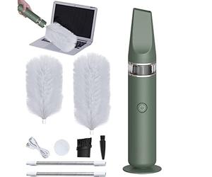 Generisch Spin Duster - Brosse à plumeau motorisée avec ressorts, nettoyage automatique à 360 ° | Collecteur de poussière électrique pour bureau à domicile, meubles de plafond, étagères de voiture