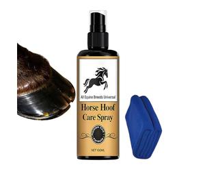 Generisch Spray d'huile de sabot - Crème hydratante pour sabots secs fissurés | Soin des équides sans graisse | Baume nourrissant en profondeur pour gestion d'écurie, routine quotidienne, humidité