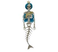Generisch Squelette de Sirène, 42 cm Grandes Articulations Mobiles Suspendues Un Accessoire Squelette de Sirène, Décoration Suspendue Halloween pour Décoration d'halloween, Scène Effrayante, Cadeaux