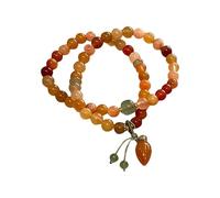 Generisch Statement Armband Flower Bead Jade Bracelets For Women Good Key Jade Dainty Beads Bracelets Gold Jewelry For Women Her Him Father Mother Kinderarmbänder Für Mädchen, Einheitsgröße, Verre