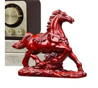Generisch Statue de cheval | 2026 Année du cheval pour la richesse et le succès comme décoration, décoration de bureau en bois animal, pour la maison, meuble TV, entrée, cheminée, salon, bureau