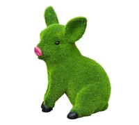 Generisch Statue de jardin - Sculpture d'animaux floqués, figurines de jardin - Convient pour balcon, aménagement paysager, mariages, fêtes, terrasses, vérandas, arrière-cours et pelouses