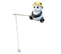 Generisch Statue de panda en résine - Décoration de jardin d'extérieur - Jolie décoration de faune sauvage - Compacte et résistante aux intempéries - Pour chambre d'enfant, salle de bain, jardin