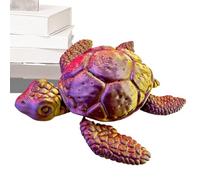 Generisch Statue de tortue de mer, sculpture réaliste imprimée 3D, modèle d'animal articulé avec articulations mobiles, décoration de bureau pour hommes, femmes, garçons, , adolescents