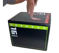 Generisch Step Up Box - Boîte de saut - Absorbe les chocs - Antidérapante - Équipement de fitness résistant à l'usure - Exercices pliométriques - Musculation - Cardio - Performance de sécurité durable
