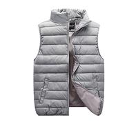 Generisch Steppweste Herren Winter, Weste Damen Outdoor Leicht Winterweste Unisexe Gilet Stehkragen Übergangswesten Warme Daunenweste Für Paare Ärmellos Jacke Einfarbig Outdoorwesten Vest