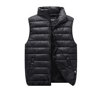 Generisch Steppweste Herren Winter, Weste Damen Outdoor Leicht Winterweste Unisexe Gilet Stehkragen Übergangswesten Warme Daunenweste Für Paare Ärmellos Jacke Einfarbig Outdoorwesten Vest