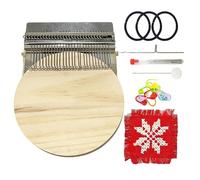 Generisch Stopf Loom - Matériaux de pour petits patchs - Ensemble avec un cadre à tricoter - Pour chaussettes, jeans, vêtements, loisirs créatifs, projets de fil, crochet et broderie