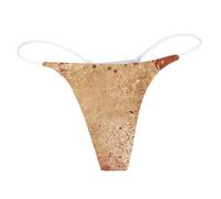Generisch String d'Halloween pour femme avec taches de sang effrayantes pour des nuits inoubliables des expériences extraordinaires, beige, XL