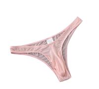 Generisch String pour homme - Respirant - Sous-vêtements - Dos en T - Culotte pour homme - Couleur unie - Lingerie Sissy - Coupe idéale - Taille basse - Sous-vêtement éléphant Bulge, RD2, S