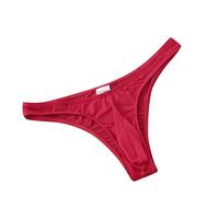 Generisch String pour homme - Respirant - Sous-vêtements - Dos en T - Culotte pour homme - Couleur unie - Lingerie Sissy - Coupe idéale - Taille basse - Sous-vêtement éléphant Bulge, RD1, S