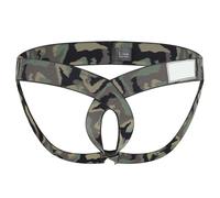 Generisch String sexy pour homme - Sexy - Jockstrap - Slip gay imprimé camouflage - String taille basse - Ouvert sur le devant - Doux - Sous-vêtements confortables - Slip extensible, O camouflage, M