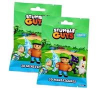 Generisch Stumble Guys Lot de 2 figurines 3D à collectionner Série 2 Chrome Crystal