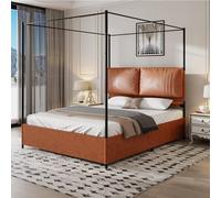 Generisch Style de luxe léger haut de gamme - Dimensions : 160 x 200 cm - Avec deux coussins souples - Chaîne en métal - Équipé de 4 lits amovibles à double usage - Pas de ressort de boxe.