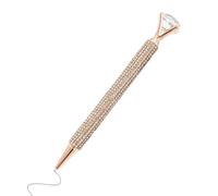 Generisch Stylo à bille à paillettes - Stylo à bille rétractable avec grande pierre - Stylo à bille pailleté - Cadeau d'anniversaire