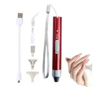 Generisch Stylo d'art en strass | Stylo strass LED et rechargeable - Outil de bricolage portable pour la conception des ongles