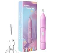 Generisch Stylo de peinture électrique avec strass - Rechargeable - Outil de conception de projet - Adsorption automatique - Pour activité d'équipe et salle de classe