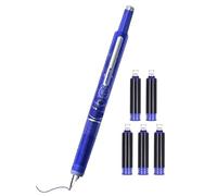 Generisch Stylo plume pour écrire - Corps transparent 0,38 mm - Matériel d'écriture pour amis, bureau, école, journal, croquis, marquage