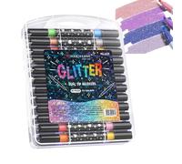 Generisch Stylos à encre gel à paillettes - Séchage rapide - Pour filles, et adolescents, adultes, femmes, Pâques, Noël, anniversaire, école, bricolage