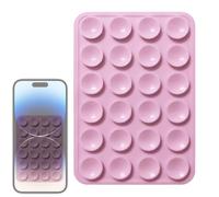 Generisch Support adhésif mobile - Base en silicone flexible, fixation fixe amovible, style compact - Support à ventouse polyvalent, résistant aux chutes, pour l'enregistrement en streaming au bureau