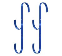 Generisch Support de barre de piscine - Organiseur de rangement en métal | Lot de 2 supports de barre de piscine pour skimmer, râteau, brosse, épuisette, tuyau d'aspiration, accessoires, outils