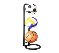 Generisch Support de Basket-Ball, Support de Basket-Ball, Support de présentation en Fer de Volley-Ball, étagère de Rangement Multicouche multifonctionnelle en Boules de Fer pour Chambre à Coucher