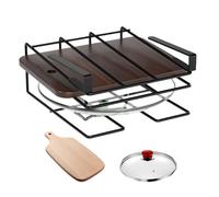 Generisch Support de couvercle | Récipient de rangement pour armoire sous meuble et étagère à poêles | Pour ustensiles, plaques de cuisson, planches à découper, tiroirs, garde-manger, cuisinières