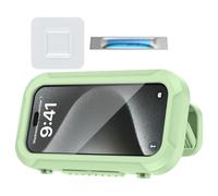 Generisch Support de douche pour téléphone portable, sensible au toucher, support adhésif rotatif à 360 °, pour miroir, baignoire, cuisine, piscine, smartphones