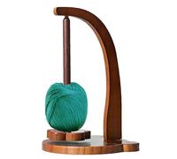 Generisch Support de fil - Support de fil à coudre en bois - Étagère pour bobine de fil à crochet - Support rotatif - Support peu encombrant pour tricoter des bobines de fil de roulement pour crochet